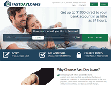 Tablet Screenshot of fastdayloans.com